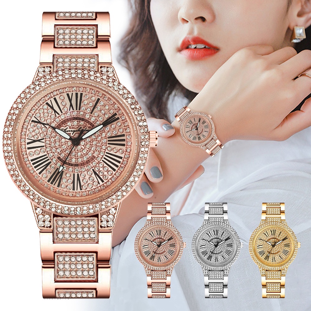 Đồng hồ nữ dây thép mặt đính đá D-ZINER NTD44 chính hãng cao cấp thời trang | BigBuy360 - bigbuy360.vn