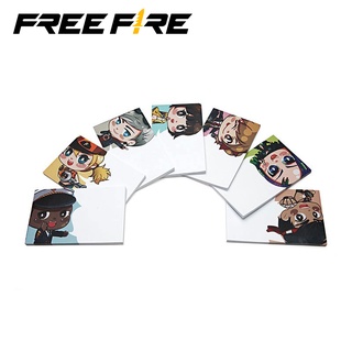 Tập giấy dán ghi chú 50 tờ thiết kế hình các nhân vật trong Free Fire