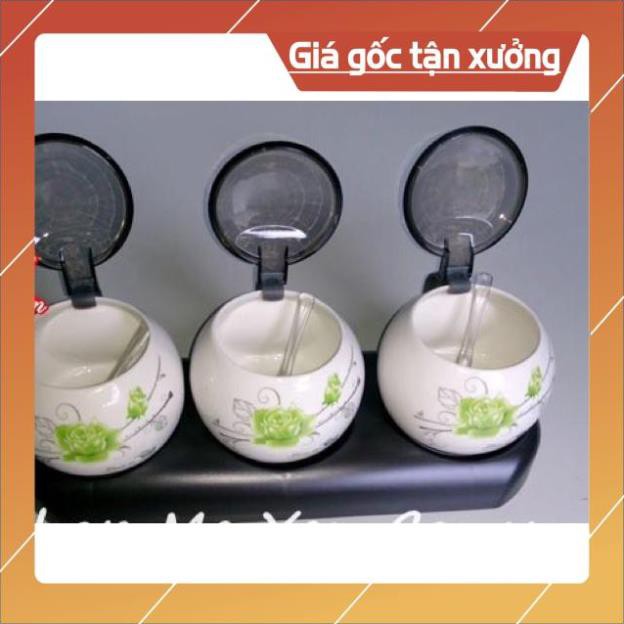 Bộ đựng gia vị bằng sứ xương cao cấp