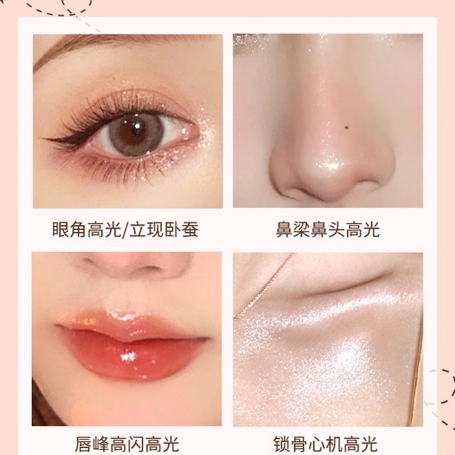 Chì Kẻ Bọng Mắt Nhũ Mắt Highlight 2 Đầu WODWOD Twinkling Beauty W914