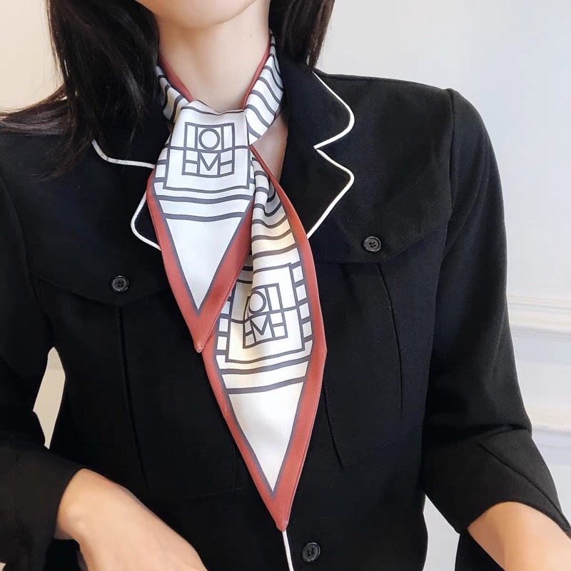 Khăn dài mini thanh lịch kẻ sọc