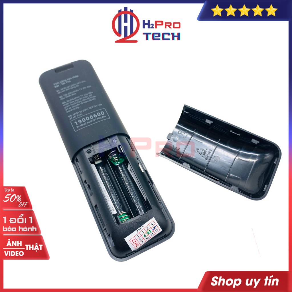 Điều Khiển Giọng Nói Fpt Play Box+, Remote Fpt Play Box Hàng Chính Hãng Bản 2019,2020,2021 (Tặng Đôi Pin 5K)-H2Pro Tech