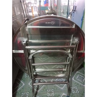 Bàn tròn inox 201 cao cấp