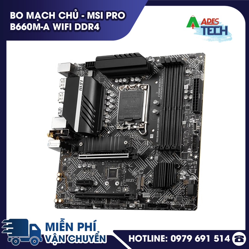 Bo mạch chủ MSI PRO B660MA WIFI DDR4 Bảo hành 36 tháng