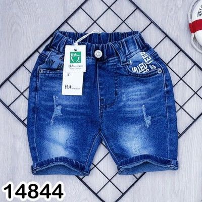 Quần short jean lưng thun co giãn thoải mái cho bé trai 9-30kg - Bigbabyshop