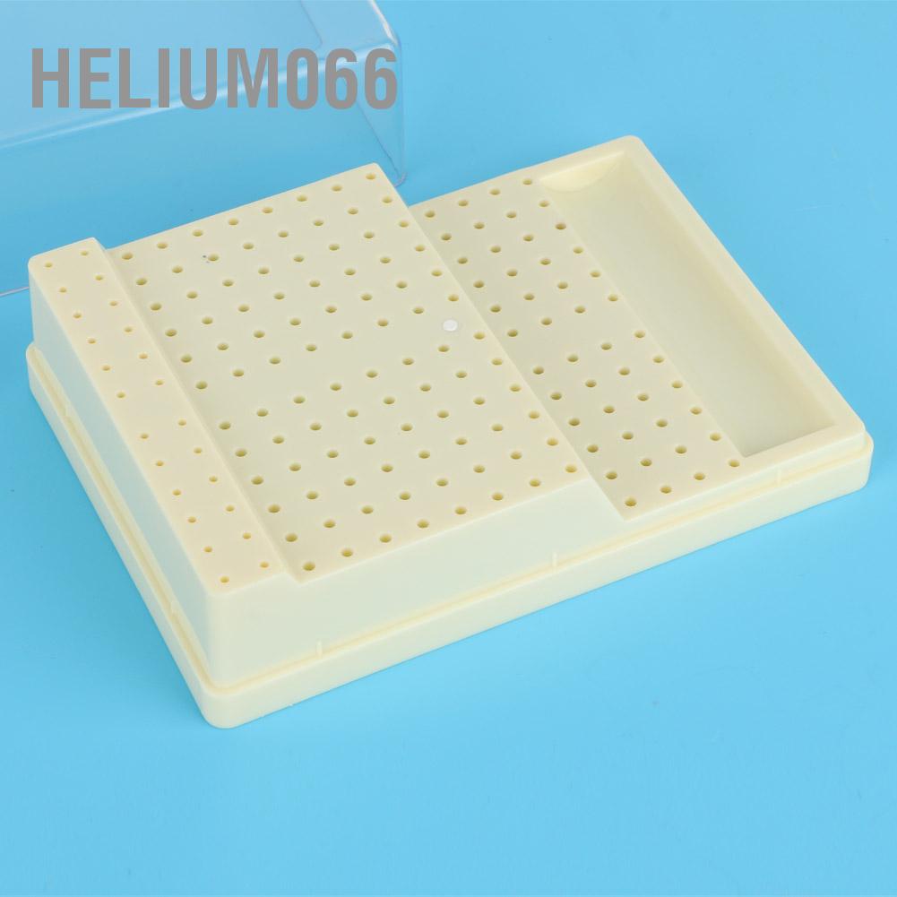 168 lỗ Mũi khoan nha khoa Giá đỡ bit Bur đứng Tổ chức hộp đựng Phụ kiện Helium066