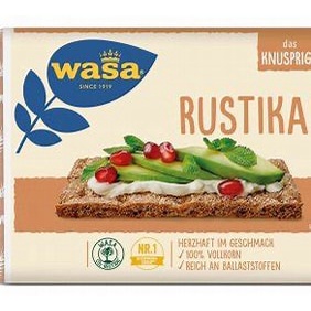 Bánh mì lúa mạch giòn nguyên hạt giàu xơ hữu cơ Cracker Vegan Delikatess, Fibre, Original hiệu Wasa 270g