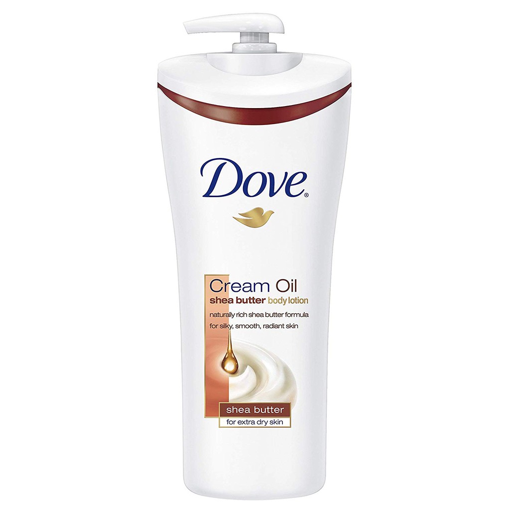 Dưỡng thể dưỡng ẩm da Dove Body Lotion Cream Oil Shea Butter 400ml (Mỹ)