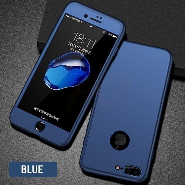 Ốp điện thoại nắp lật có mặt kính cường lực bảo vệ màn hình cho iPhone 6 6s 7 8 plus X XS XR XS MAX