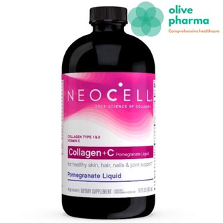 Nước Uống Collagen Lựu Neocell Collagen + C 473 ml Pomegranate Liquid Mỹ - Mẫu mới
