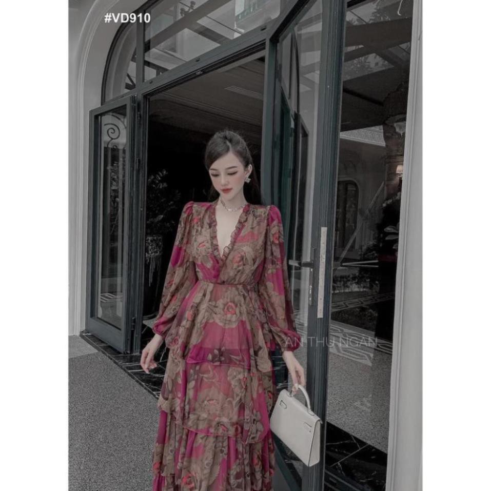💝 FREESHIP 💝 Đầm Dự Tiệc Đầm maxi nhiều tầng họa tiết hoa đi biển siêu sang chảnh -VD910 [Mẫu Mới Hè 2021] | BigBuy360 - bigbuy360.vn
