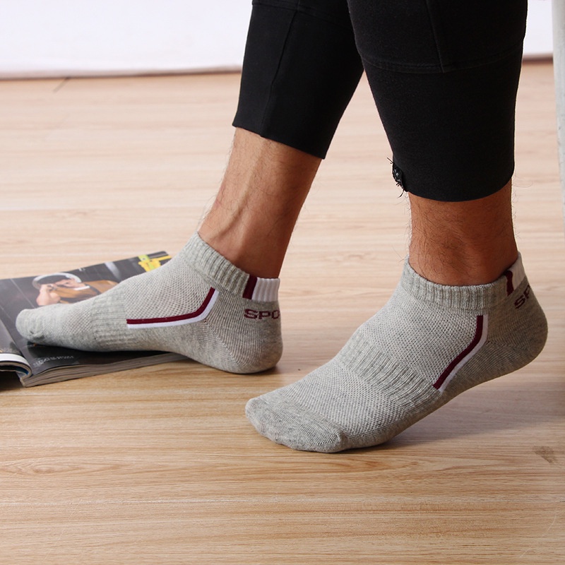 WAFNHA D207 Vớ Thể Thao Bằng Cotton Thấm Hút Mồ Hôi  Cho Nam