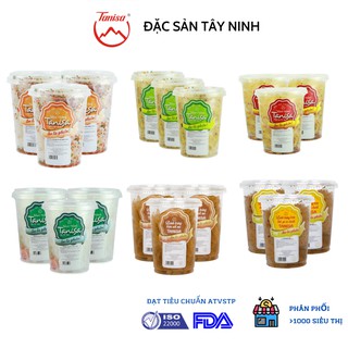 Combo bánh tráng trộn Tây Ninh Tanisa hộp 80gr, đủ loại, ăn là ghiền, an toàn VSTP, Iso 22:000