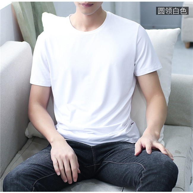 Áo Thun Trơn Tay Lỡ Dáng Rộng Plus Size Cho Nam