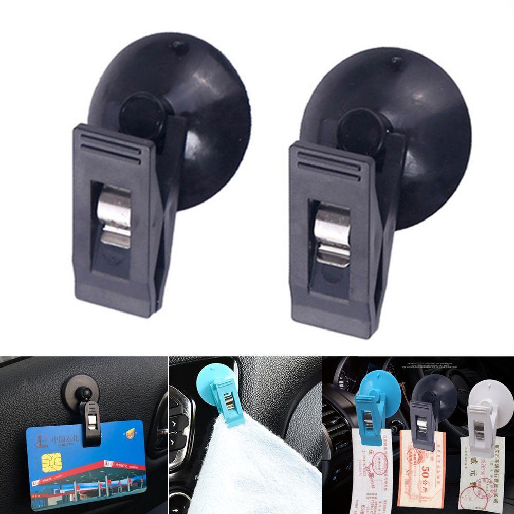 REBUY1 Kẹp Cố Định Thẻ Trên Xe Hơi / Cửa Sổ Tháo Rời Được Tiện Lợi
