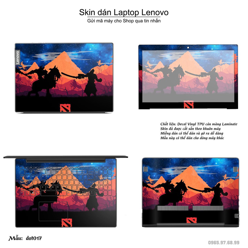 Skin dán Laptop Lenovo in hình Dota 2 _nhiều mẫu 3 (inbox mã máy cho Shop)