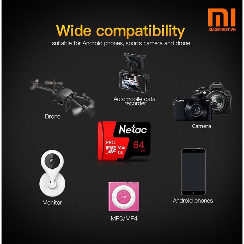 THẺ NHỚ MIXIE 64GB U3 PRO MICRO TF TỐC ĐỘ CAO 98MB/S CHÍNH HÃNG