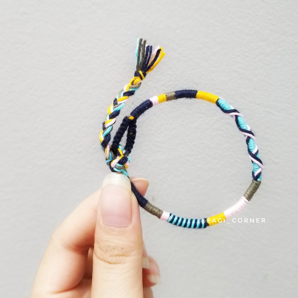 Vòng tay, vòng chân handmade bằng chỉ l Vòng wrap nhiều màu