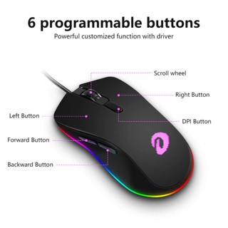 Chuột Gaming DAREU EM908 (LED RGB, BRAVO sensor)
