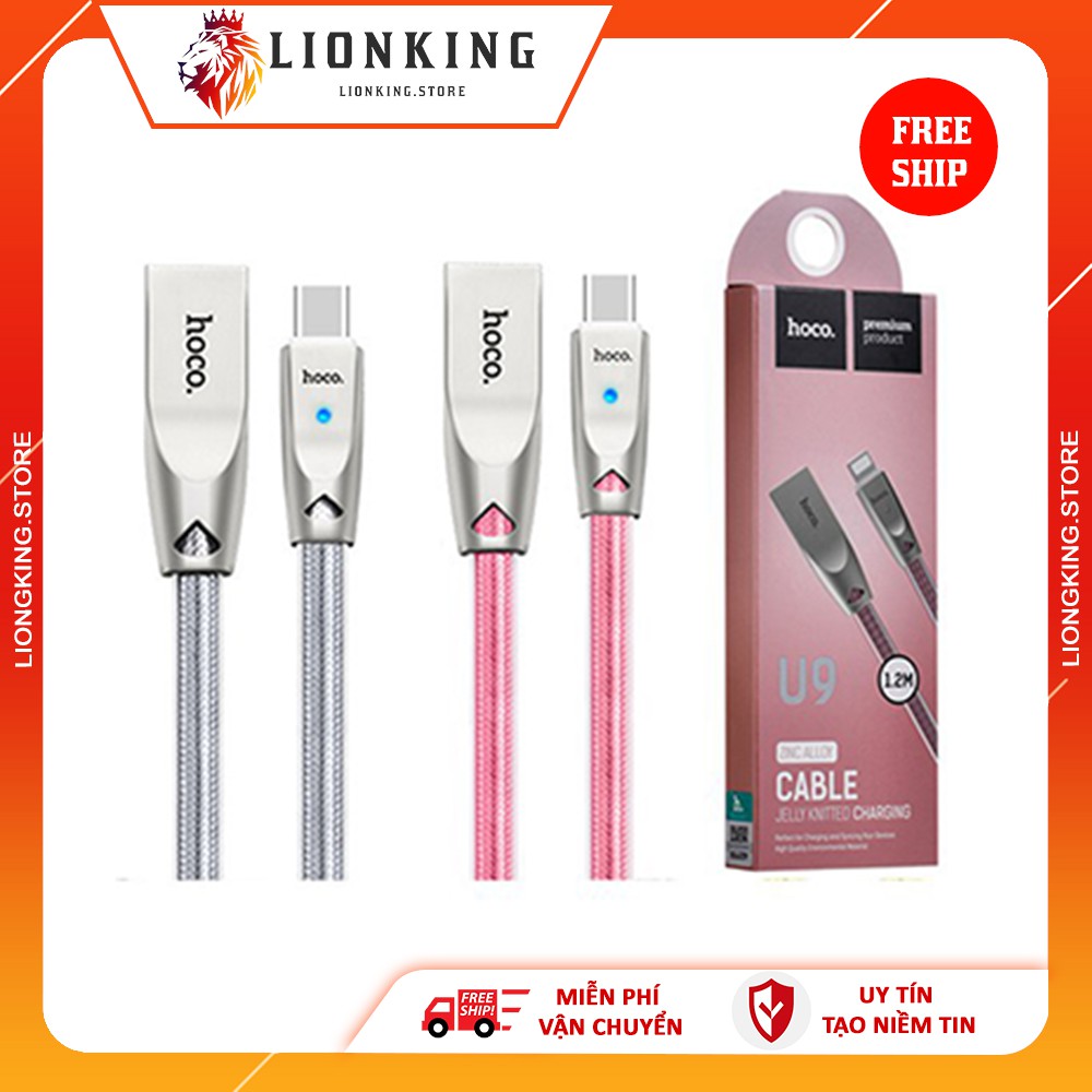 Dây sạc nhanh⚡FREESHIP50K⚡ Micro dài 1m2 Hoco U9  hỗ trợ sạc nhanh dùng cho máy samsung oppo sony... bảo hành 3 tháng