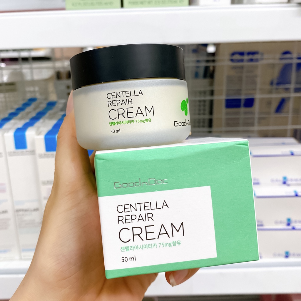 Kem Dưỡng Phục Hồi Da Rau Má & Lô Hội GoodnDoc Centella & Aloe Cream