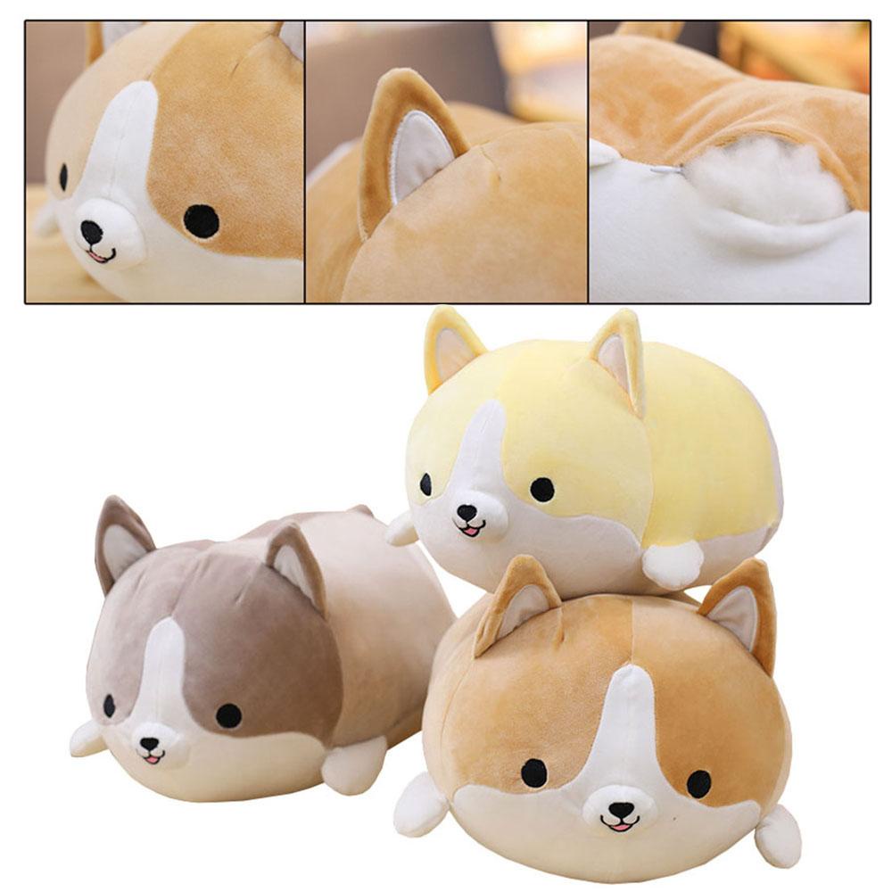 RAINBOW Chó Corgi Nhồi Bông Mềm Mại Kích Thước 35cm / 14 &quot;