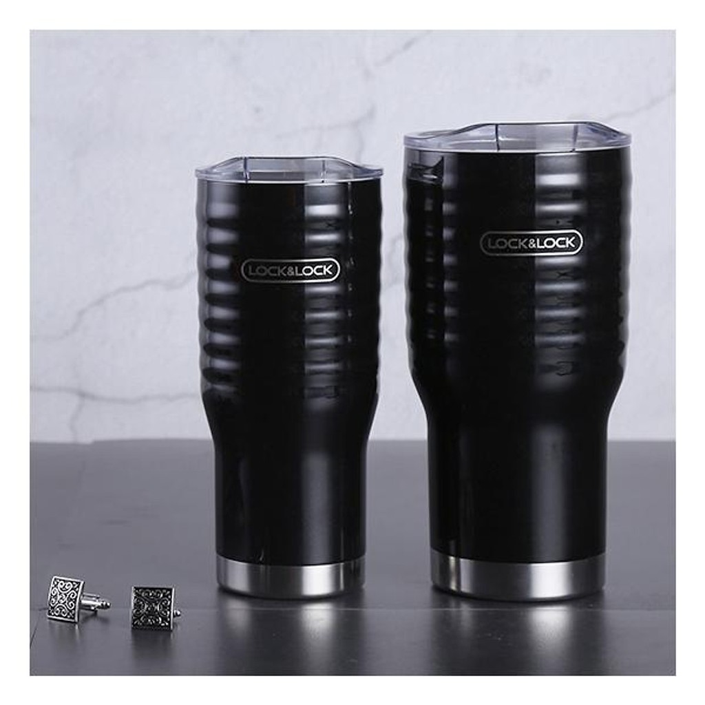 Ly Giữ Nhiệt Lock&Lock Wave Tumbler Đen Đẹp và cực sang