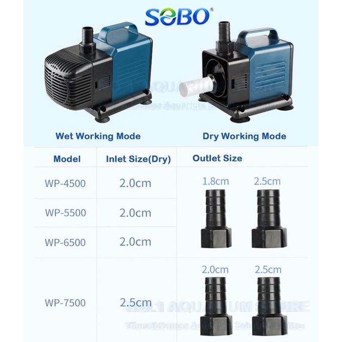 Máy Bơm Chìm SOBO WP-6500, WP-7500