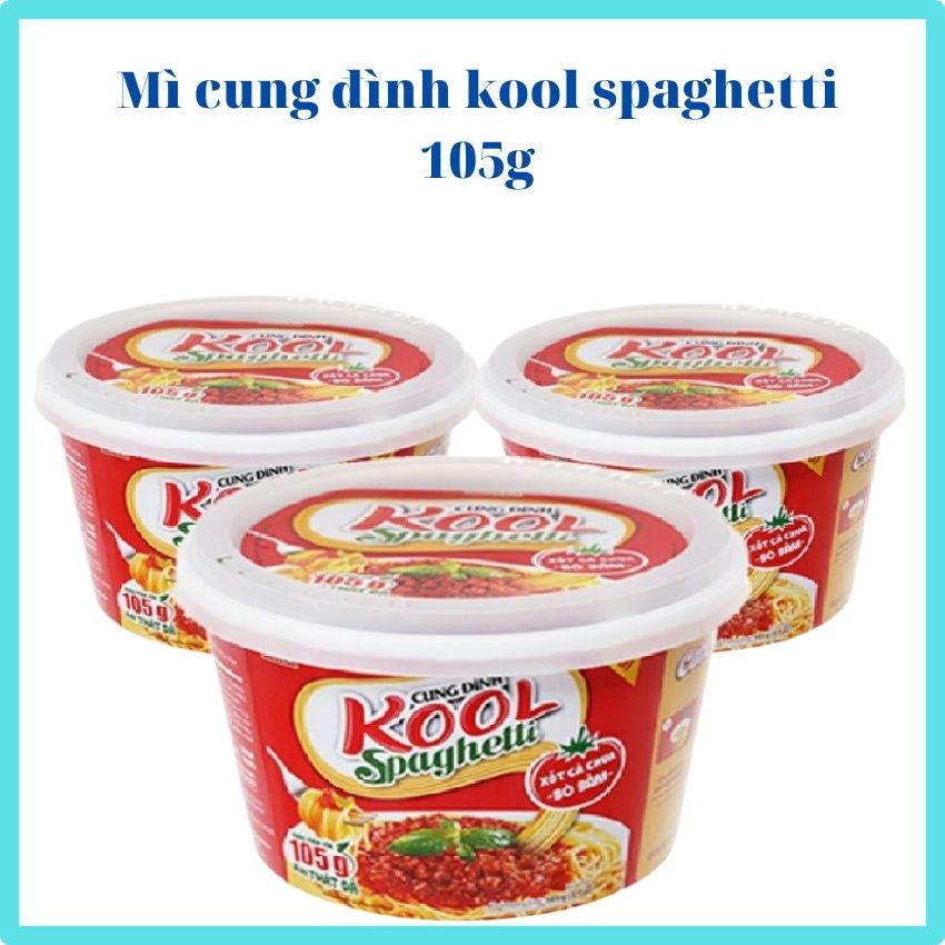 Mì trộn khô cung đình kool spaghetti thịt bò hầm,BBQ sườn nướng Hàn Quốc105gMTK01