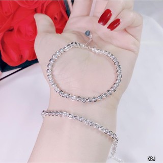 Lắc tay bi bạc italy 925