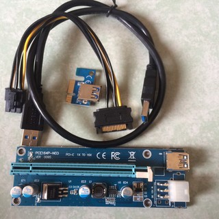 Dây buộc trâu Riser 009s có đèn cải tiến chíp màu vàng dây usb 3.0 màu đen ổn định hơn