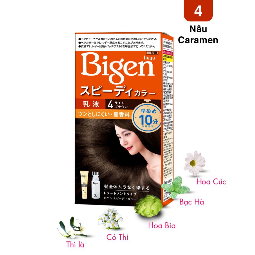 NHUỘM TÓC BIGEN PHỦ BẠC NỘI ĐỊA NHẬT  - HÀNG NHẬT NỘI ĐỊA