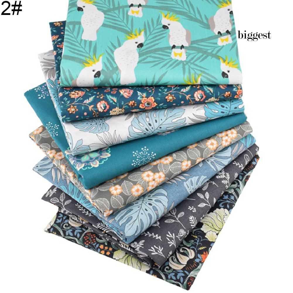 Set 6 / 7 / 8 Mảnh Vải Cotton Dùng Để May Vá