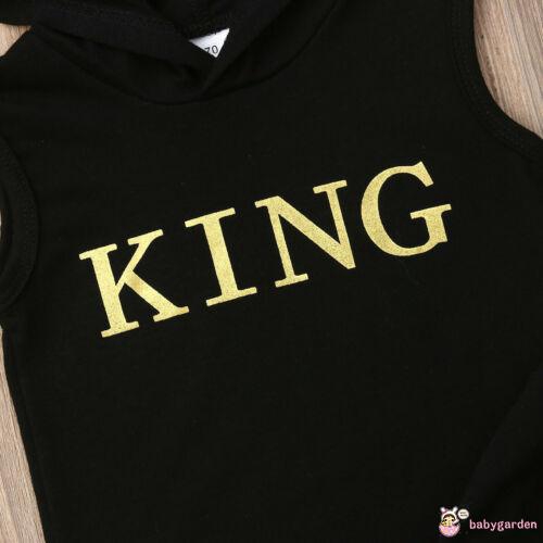 Set áo không tay nón trùm quần dài thời trang xinh xắn cá tính cho bé trai