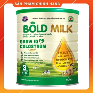 Sữa y tế bold milk grow iq colostrum 900g