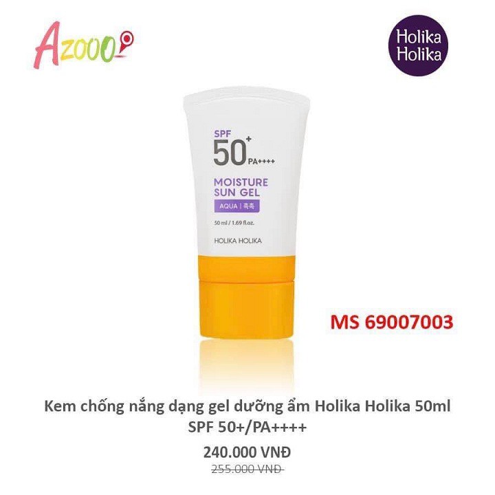 Kem chống nắng dưỡng ẩm Holika[chính hãng]