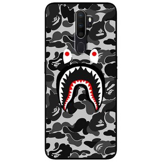 Ốp Lưng Oppo A9 2020/ A5 2020 - Bape Xám Đen