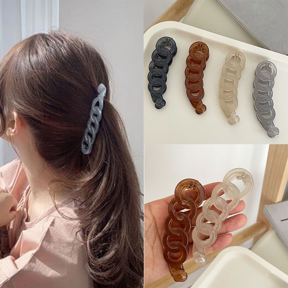 Kẹp Tóc Càng Cua Nhựa Nhiều Màu