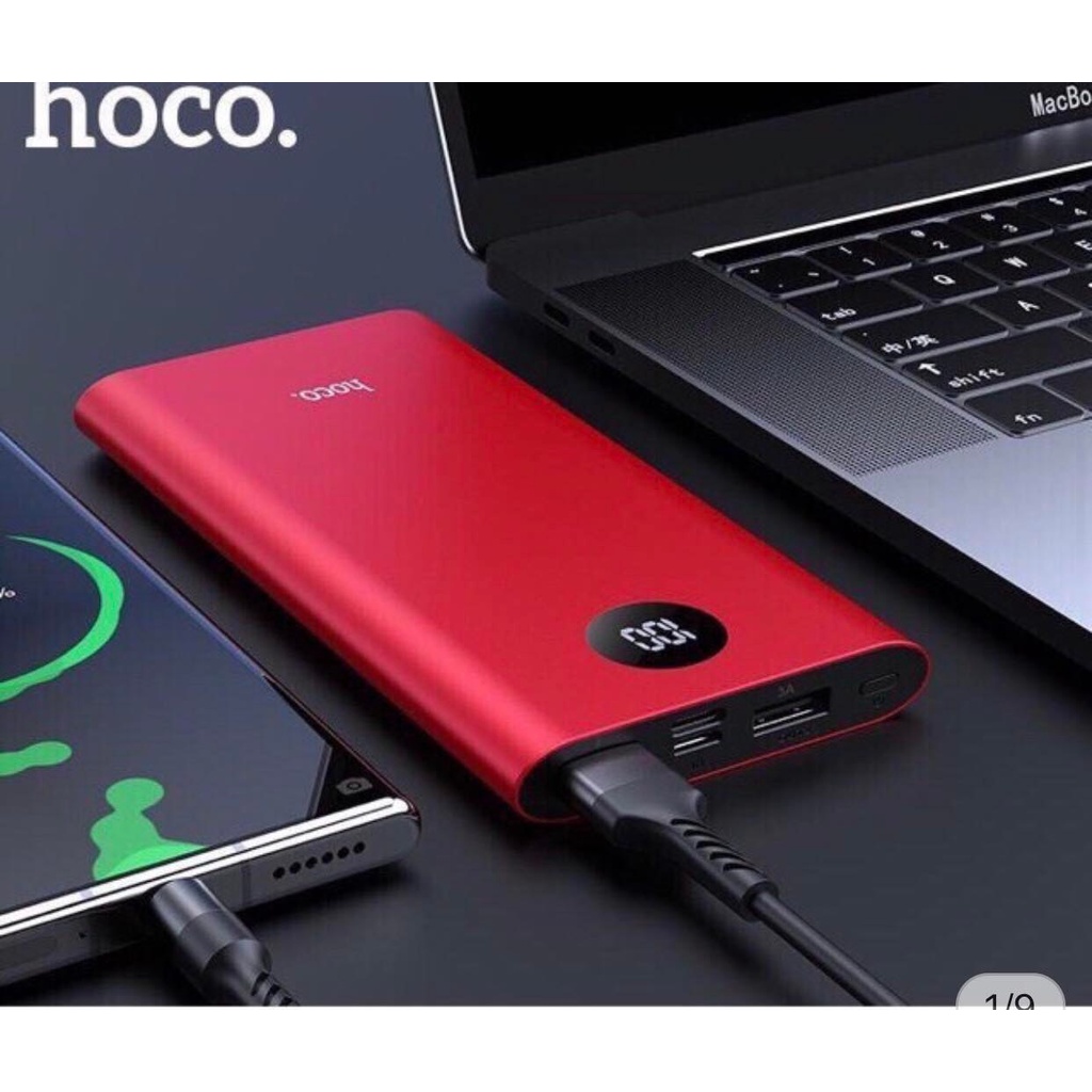 SẠC DỰ PHÒNG IPHONE ANDROID HOCO B16 MAX METAL 12000 MAH SIÊU MỎNG,HÀNG CHÍNH HÃNG