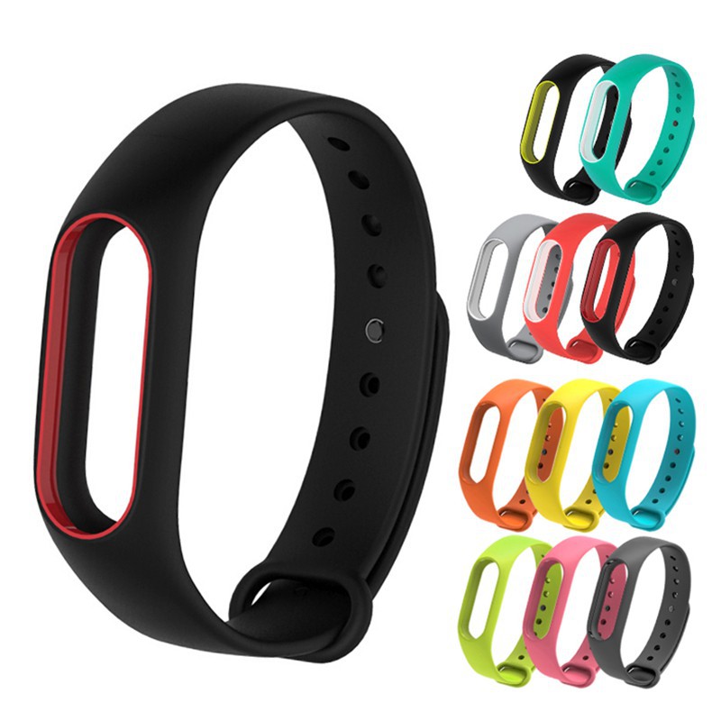 Dây Đeo Silicone Cho Đồng Hồ Thông Minh Xiaomi Mi Band 2 Miband 2