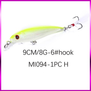 🐬 Mồi Câu lure, cá chẽm , có mú, cá ngão , cá biển đuôi lông dài 9cm nặng 8gr 🐬