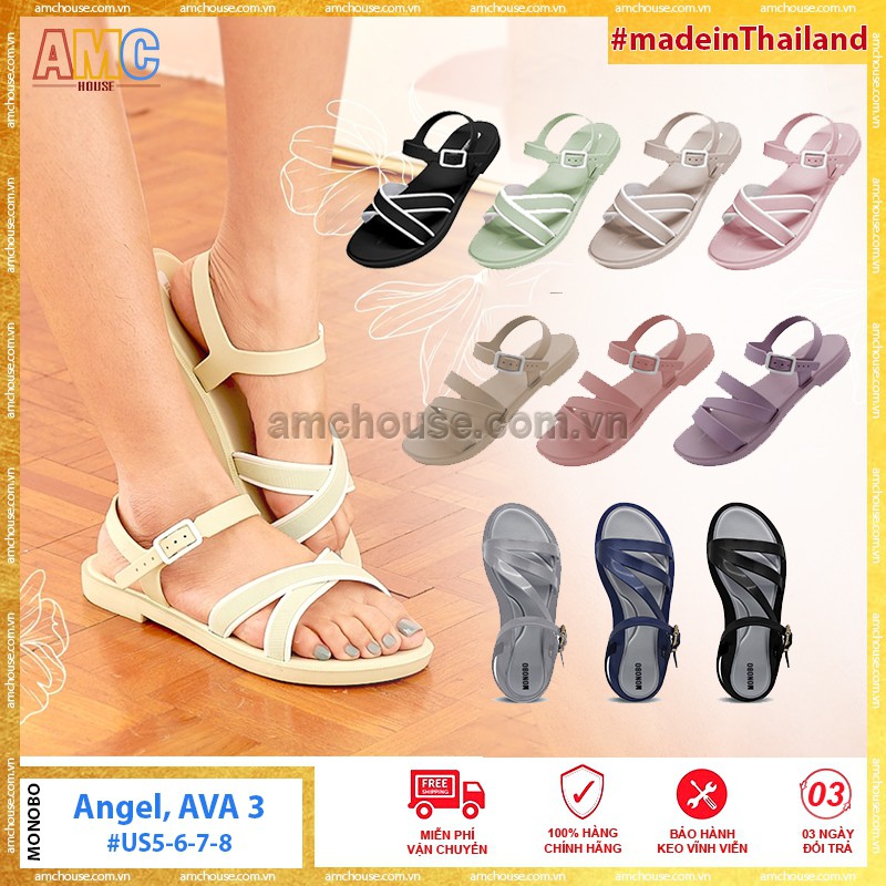 Giày sandal nữ Thái Lan quai chéo MONOBO cao cấp