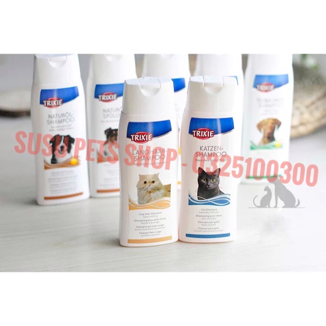 Sữa Tắm Cho Mèo Lông Dài Và Mèo Lông Ngắn Trixie Cat Shampoo 250ml