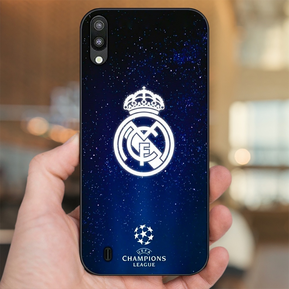Ốp lưng Samsung M10 viền đen in hình Real Madrid