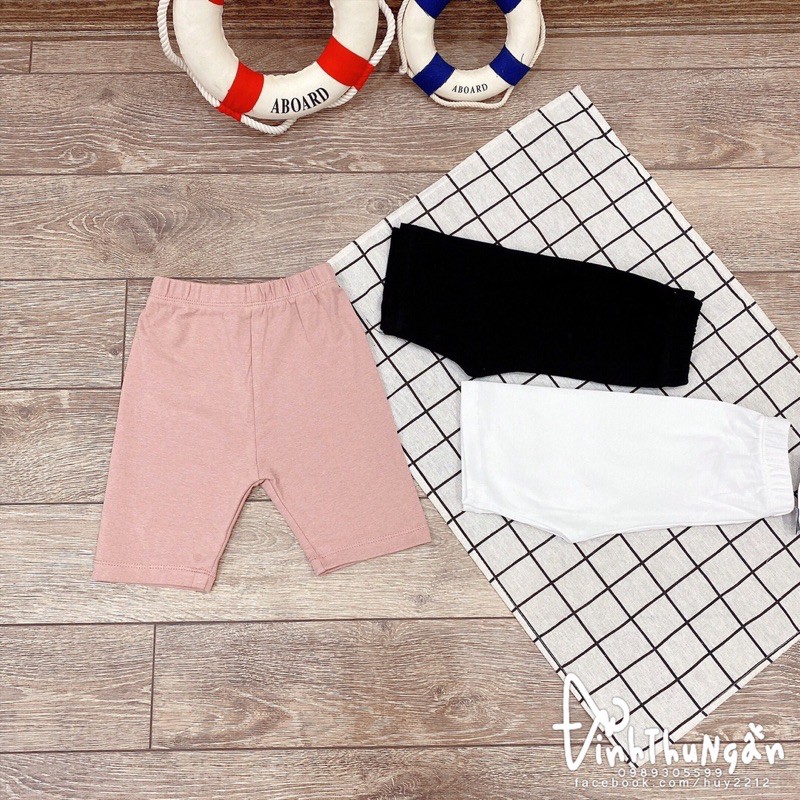 SET 3 QUẦN LEGGING LỬNG CHO BÉ