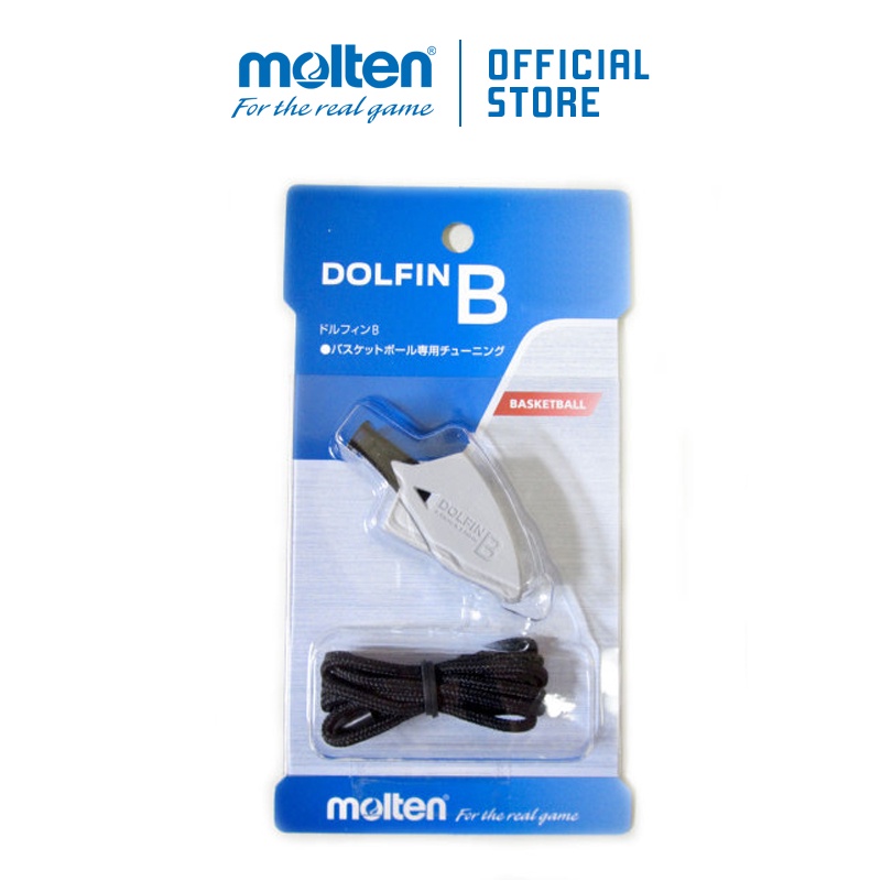 Còi trọng tài bóng rổ Molten Dolfin B xám có dây