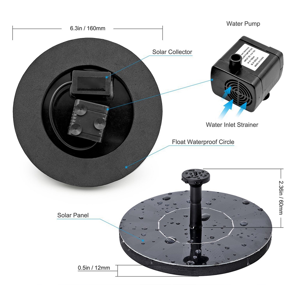 Máy Bơm Nước Sử Dụng Năng Lượng Mặt Trời Epoch 1.0w / 1.4w