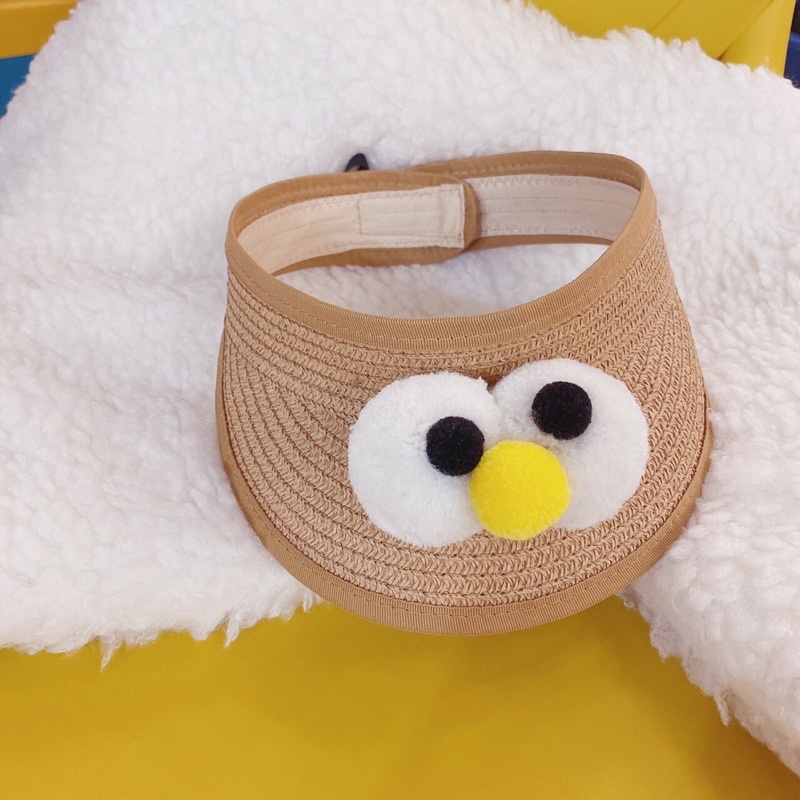 Mũ cói nửa đầu hình dễ thương cho bé