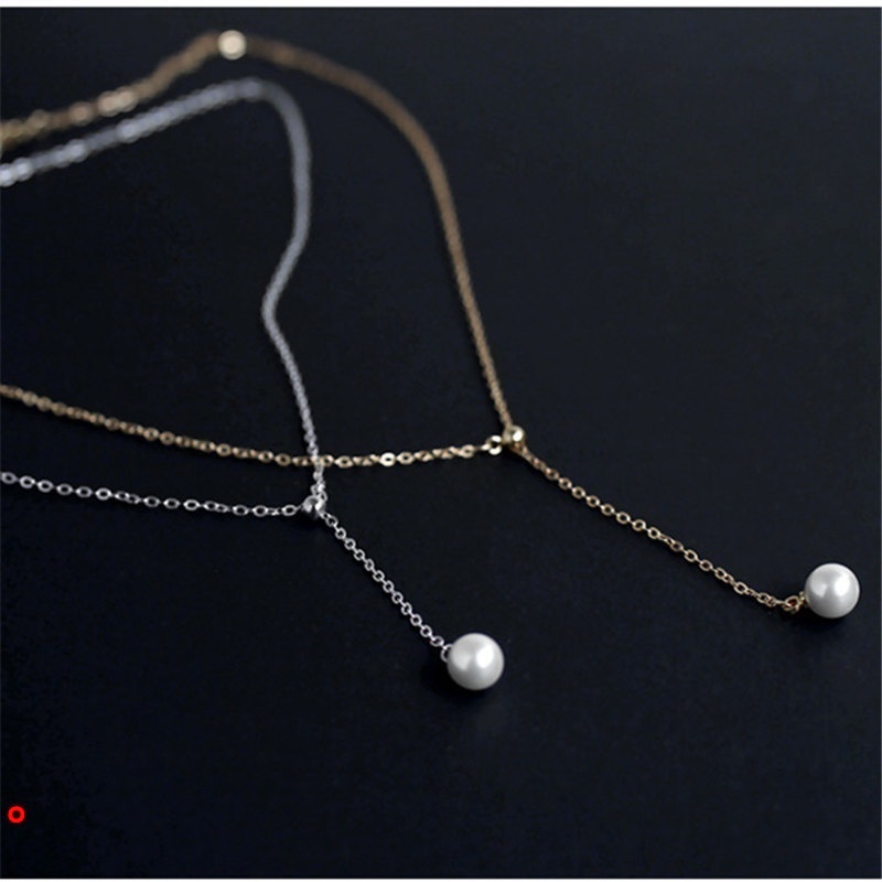 Vòng cổ ngọc trai giả thời trang nữ tính