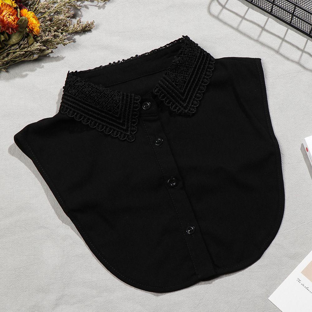 Cổ Áo Sơ Mi Giả Thêu Ren Có Thể Tháo Rời Thời Trang